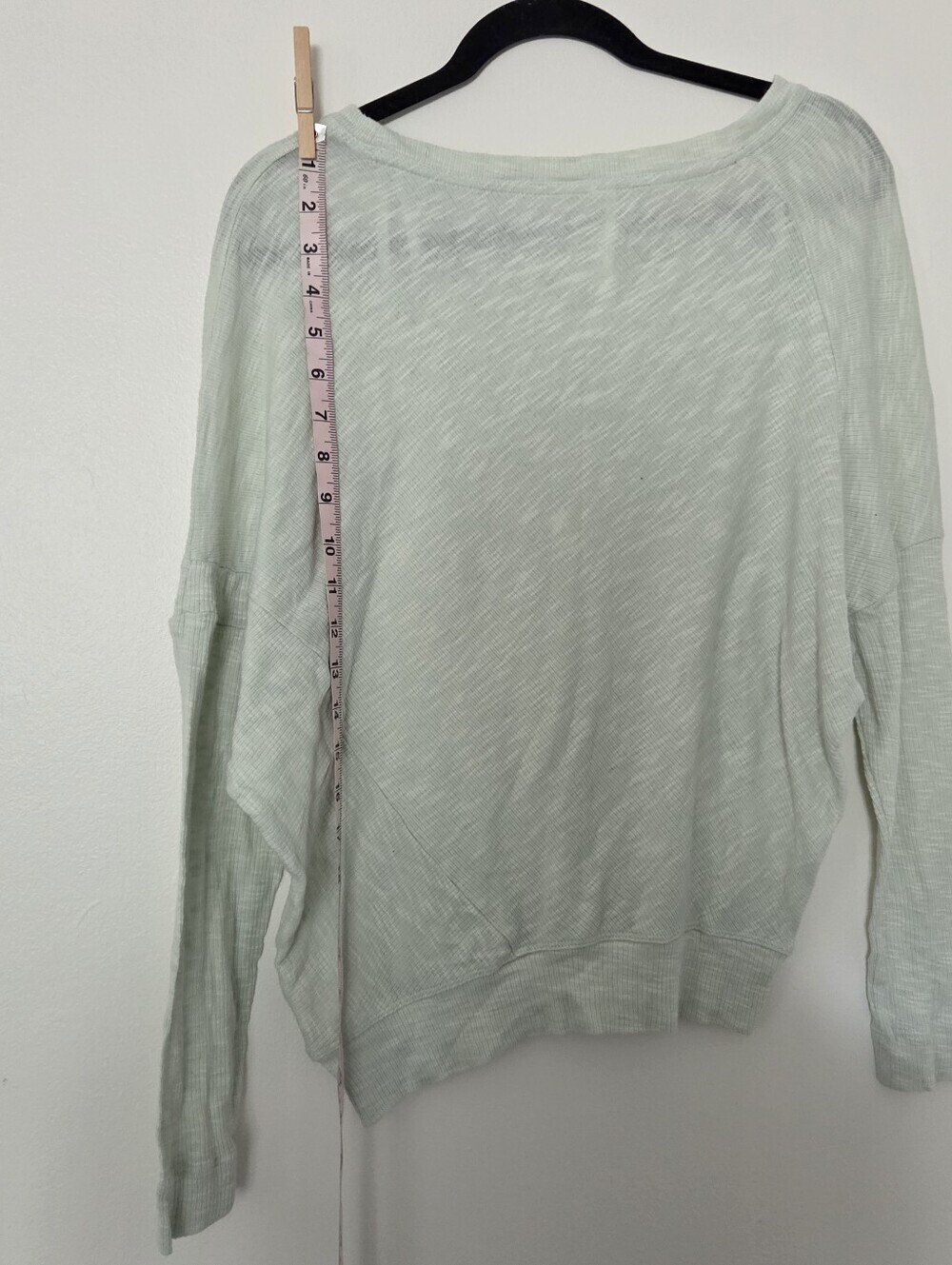 Anthropologie Damiana Pullover Heathered Mint Green Long Sleeve Knit Top XS - Picture 5 of 12